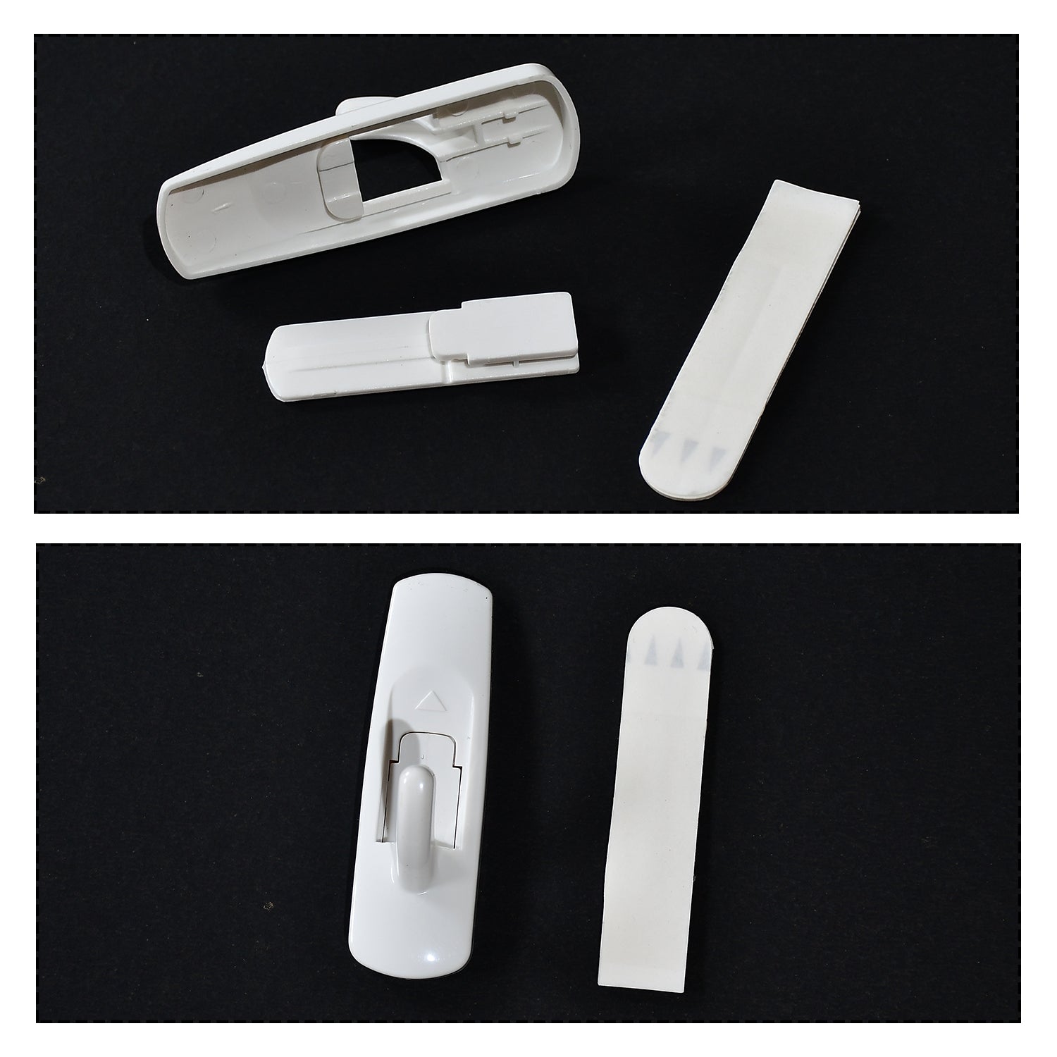 4998 Adhesive Sticker Plastic Hook 4 Hooks and 4 Sticker strips, Damage-Free Hanging, Holds Strong Plastic Hook DeoDap 4998 Adhesive Sticker Plastic Hook 4 Hooks and 4 Sticker strips, Damage-Free Hanging, Holds Strong Plastic Hook DeoDap